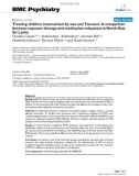 Báo cáo y học:  Treating children traumatized by war and Tsunami: A comparison between exposure therapy and meditation-relaxation in North-East Sri Lanka