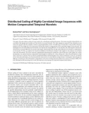 Báo cáo hóa học:  Distributed Coding of Highly Correlated Image Sequences with Motion-Compensated Temporal Wavelets