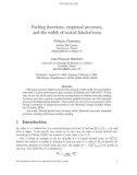 Báo cáo toán học: Parking functions, empirical processes, and the width of rooted labeled trees