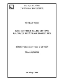 Tóm tắt Luận văn Thạc sĩ Kế toán: Kiểm soát thuế giá trị gia tăng tại Chi cục thuế thành phố Kon Tum