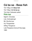 Cá ba sa - Basa fish