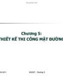 XÂY DỰNG ĐƯỜNG - CHƯƠNG 5