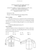 Đề thi lý thuyết May & thiết kế thời trang năm 2011 (Mã đề TH12)