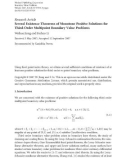 Báo cáo hóa học: Research Article Several Existence Theorems of Monotone Positive Solutions for Third-Order Multipoint Boundary Value Problem