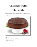 Chocolate Truffle Cheesecake