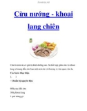 Cừu nướng - khoai lang chiên