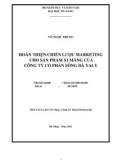 Luận văn:Hoàn thiện chiến lược marketing cho sản phẩm xi măng sông Đà Yaly