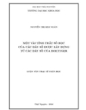 Luận văn Thạc sĩ Toán học: Một vài tính chất số học của các dãy số được xây dựng từ các dãy số của Roettger