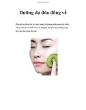 Dưỡng da đón đông về