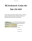 Bộ bookmark 4 mùa cho bạn yêu sách