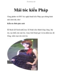 Mái tóc kiểu Pháp