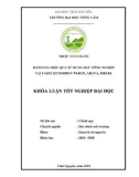 Khóa luận tốt nghiệp: Đánh giá hiệu quả sử dụng đất sản xuất nông nghiệp tại Farm số 122, Moshav Paran, Arava, Israel