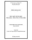 Tóm tắt luận văn thạc sĩ: Phát triển thương hiệu Viglacera - Tổng Công ty Viglacera