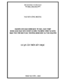 Tóm tắt luận án tiến sỹ y học: Nghiên cứu đặc điểm dịch tễ, can thiệp bằng giáo dục sức khỏe và điều trị bệnh viêm tai giữa mạn tính trẻ em ở các trường mầm non Thái Nguyên 