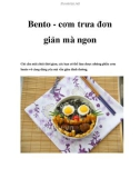 Bento - cơm trưa đơn giản mà ngon