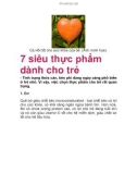 7 siêu thực phẩm dành cho trẻ