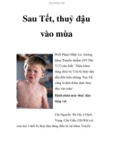 Sau Tết, thuỷ đậu vào mùa