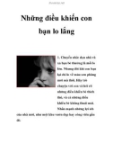 Những điều khiến con bạn lo lắng