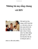 Những bà mẹ sống chung với HIV