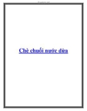 Chè chuối nước dừa