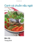 Canh cá chuồn nấu ngót