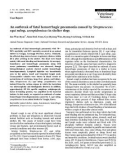 Báo cáo khoa học: An outbreak of fatal hemorrhagic pneumonia caused by Streptococcus equi subsp. zooepidemicus in shelter dogs