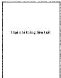 Thai nhi thông liên thất