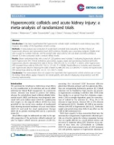 Báo cáo y học:  Hyperoncotic colloids and acute kidney injury: a meta-analysis of randomized trials