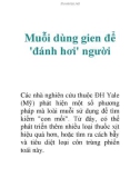 Muỗi dùng gien để 'đánh hơi' người