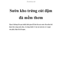 Sườn kho trứng cút đậm đà mềm thơm