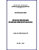 Luận án Tiến sĩ Kinh tế: Hiệu quả của hoạt động kinh doanh của Ngân hàng thương mại Việt Nam sau M&A