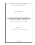 Luận văn Thạc sĩ Luật học: Nguyên nhân và điều kiện của tình hình tội cố ý gây thương tích hoặc gây tổn hại cho sức khỏe của người khác trên địa bàn thành phố Phan Rang – Tháp Chàm, tỉnh Ninh Thuận