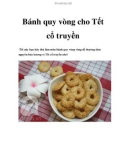 Bánh quy vòng cho Tết cổ truyền