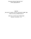 Đáp án đề thi tốt nghiệp cao đẳng nghề khóa 3 (2009-2012) - Nghề: Kỹ thuật chế biến món ăn - Môn thi: Lý thuyết chuyên môn nghề - Mã đề thi: ĐA KTCBMA-LT15