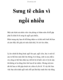 Sưng tê chân vì ngồi nhiều