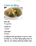 Canh lá đắng