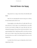 Steroid bơm vào họng