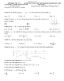 Đề thi thử THPT Quốc gia môn Toán năm 2020 - THPT Nguyễn Viết Xuân