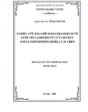 Khóa luận tốt nghiệp: Nghiên cứu bào chế màng film đặt dưới lưỡi chứa Saponin từ củ tam thất Panax notoginseng (Burk.) F. H. Chen
