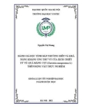 Khóa luận tốt nghiệp: Đánh giá độc tính bán trường diễn và khả năng kháng ung thư vú của dịch chiết từ vỏ quả măng cụt Garcinia mangostana L.