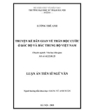 Luận án tiến sĩ Ngữ văn: Truyện kể dân gian về thần Độc Cước ở Bắc Bộ và Bắc Trung Bộ Việt Nam