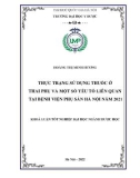 Khóa luận tốt nghiệp: Thực trạng sử dụng thuốc ở thai phụ và một số yếu tố liên quan tại Bệnh viện phụ sản Hà Nội năm 2021