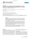 Báo cáo y học: Postnatal onset of severe growth retardation after in utero exposure to carbamazepine and phenobarbital: a case report