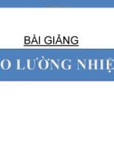 Bài giảng Đo lường nhiệt - PGS.TS Hoàng Dương Hùng