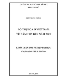 Khóa luận tốt nghiệp: Đô thị hóa ở Việt Nam từ năm 1989 đến năm 2009