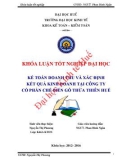 Khóa luận tốt nghiệp: Kế toán doanh thu và xác định kết quả kinh doanh tại Công ty cổ phần chế biến gỗ Thừa Thiên Huế