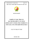 Luận văn Thạc sĩ Y học: Nghiên cứu độc tính cấp, bán trường diễn và tác dụng chống loét tá tràng thực nghiệm của viên nang cứng viên Khôi tím Bavieco