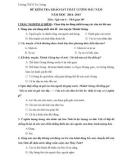 Đề kiểm tra khảo sát chất lượng đầu năm có đáp án môn: Ngữ văn 6 - Trường THCS Tự Cường (Năm học 2014-2015)