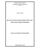 Luận văn Thạc sĩ Toán học: Bài toán chứng minh tính vuông góc, song song trong hình học