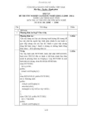 Đáp án đề thi tốt nghiệp cao đẳng nghề khoá II (năm 2008 - 2011) nghề Lập trình máy tính môn thi lý thuyết chuyên môn nghề - Mã đề thi: DA LTMT - LT46
